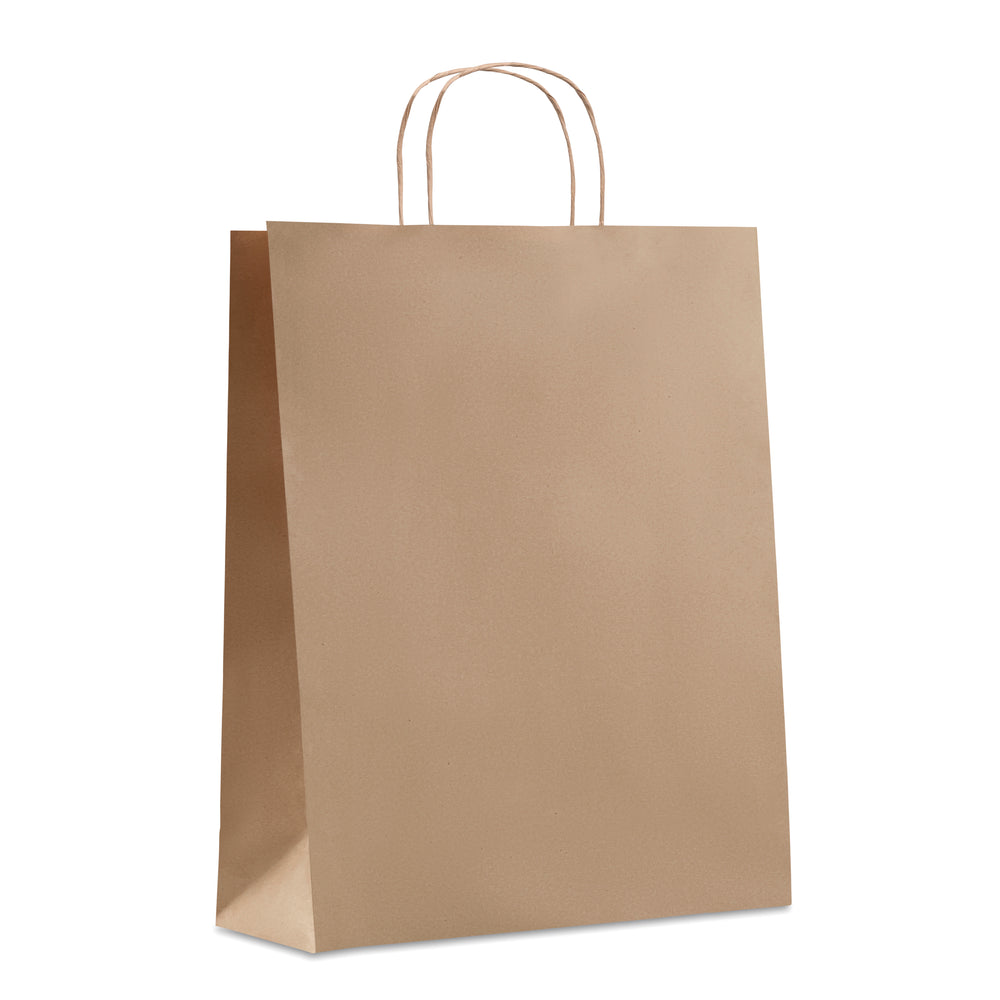 Grote papieren geschenktas Paper Tone L in beige