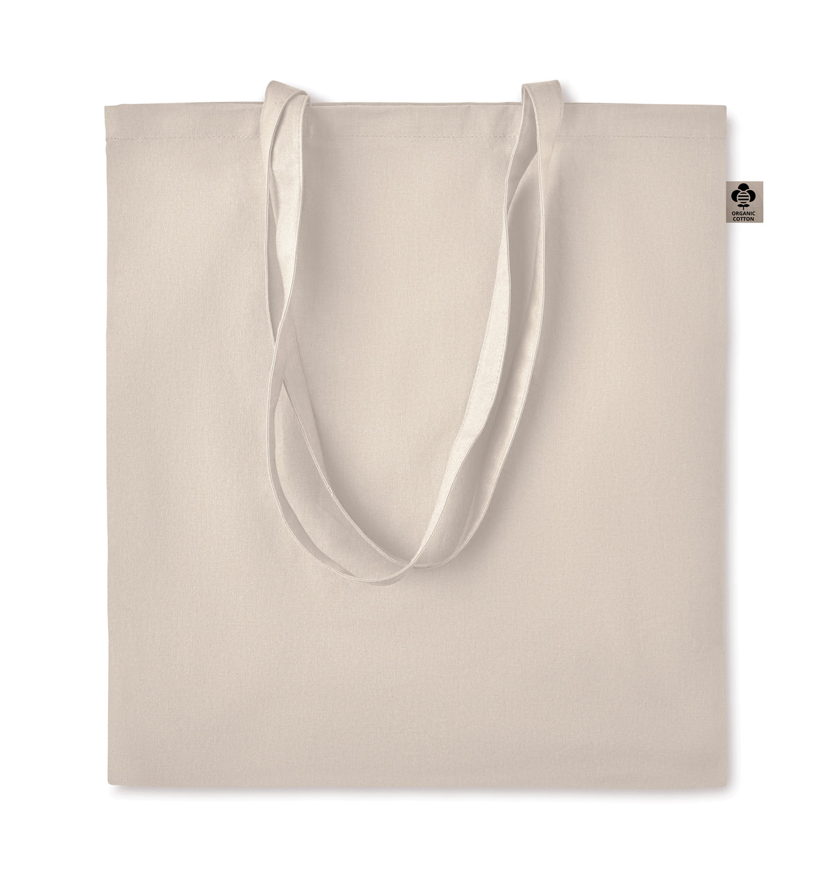 Boodschappentas van organisch kato Zimde in beige