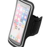 Grote neopreen telefoonhoes Armphone + in zwart