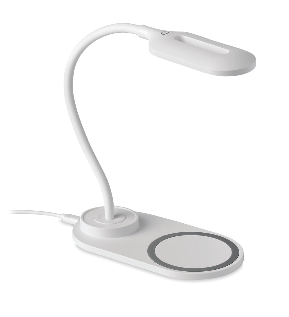 Bureaulamp met 10W lader Saturn in wit