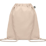 Trekkoordzak van biologisch katoen Yuki in beige