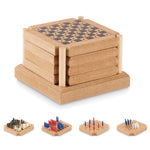 4-delig set onderzetters spel Coastgame in hout