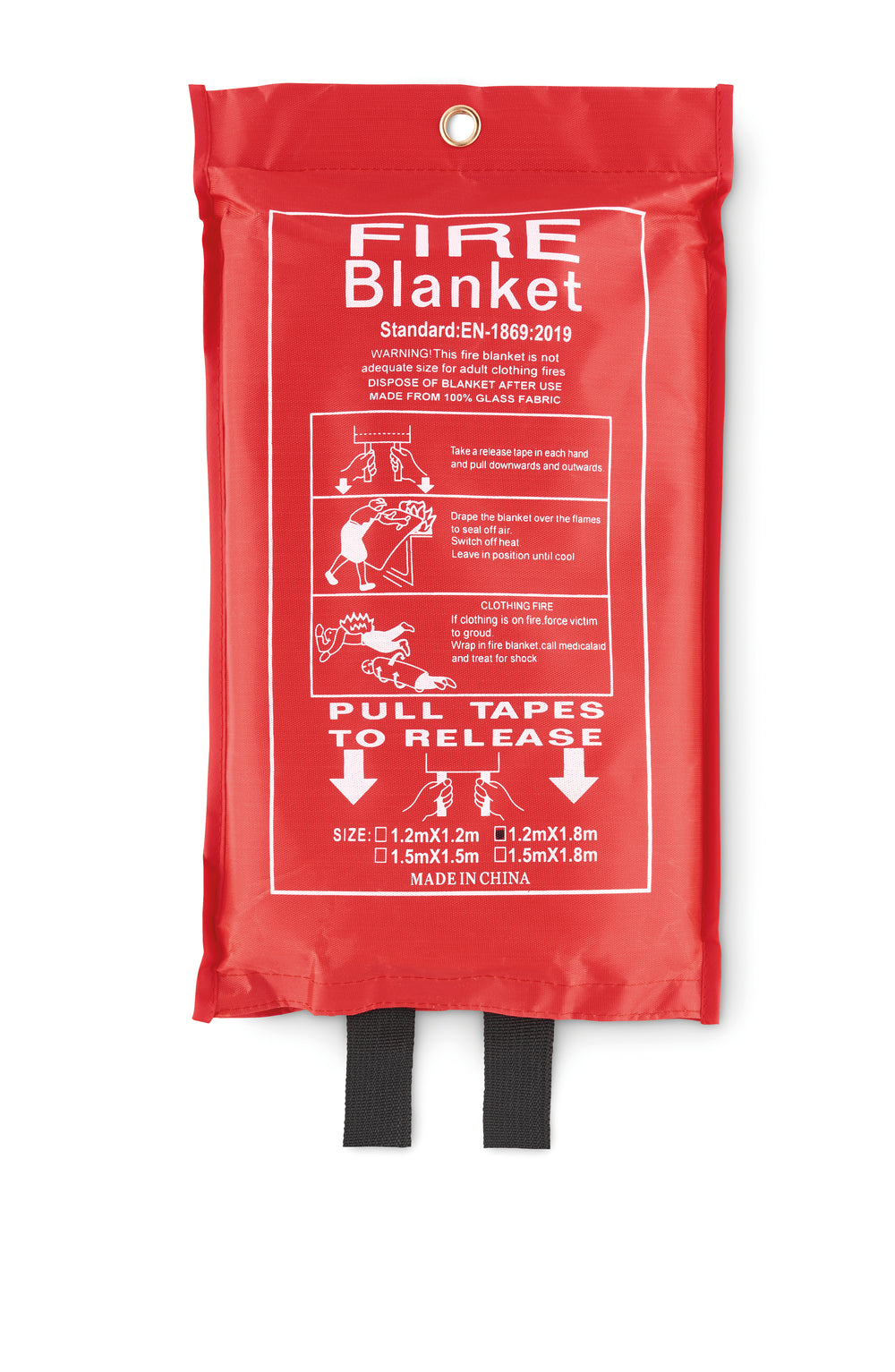 Blusdeken in een PVC hoes Vatra in rood