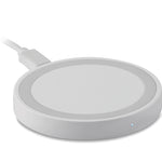 Kleine draadloze oplader Wireless Plato + in wit