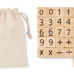 Educatief houten telspel Educount in beige
