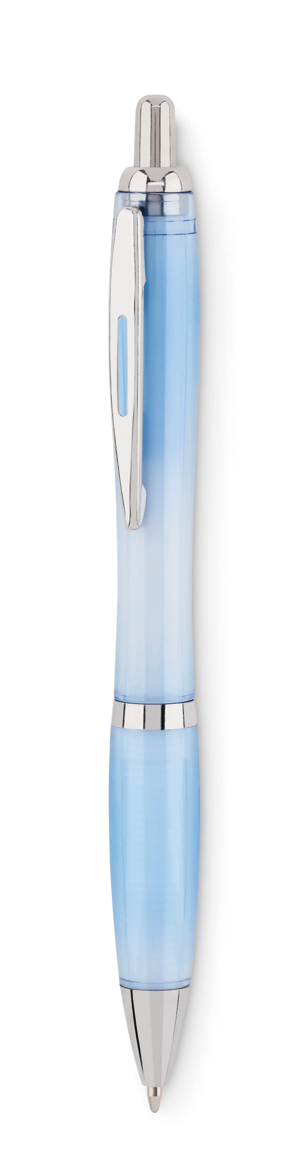 RPET balpen Rio Rpet in transparant licht blauw