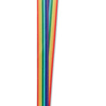Regenboog RPET sleutelkoord Bowyard in multicolour