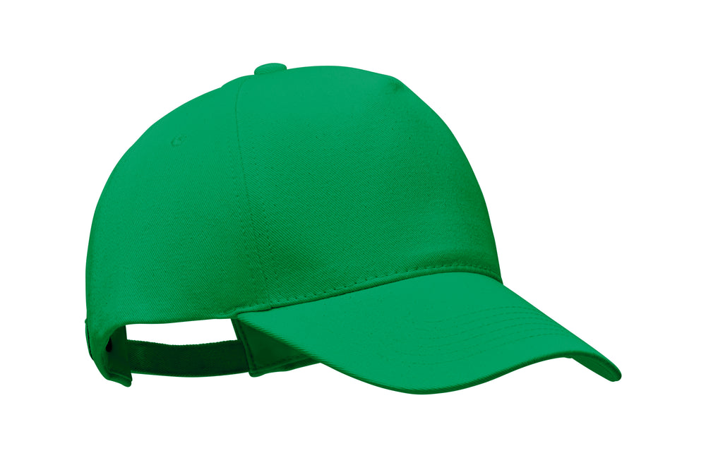 Biologische katoenen pet 250 g Bicca Cap in groen