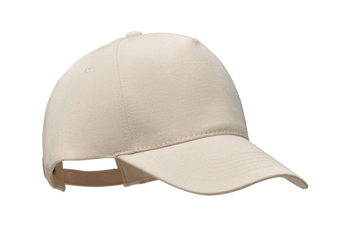 Biologische katoenen pet 250 g Bicca Cap in beige