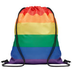 Regenboog RPET trekkoordrugzak Bow in multicolour