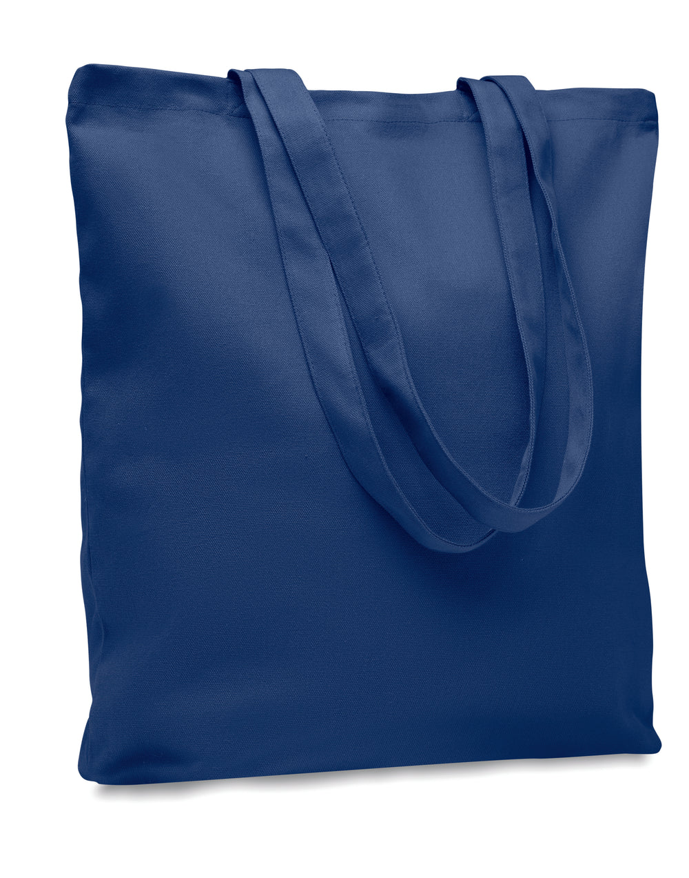 Stevige canvas boodschappentas Rassa Coloured in blauw