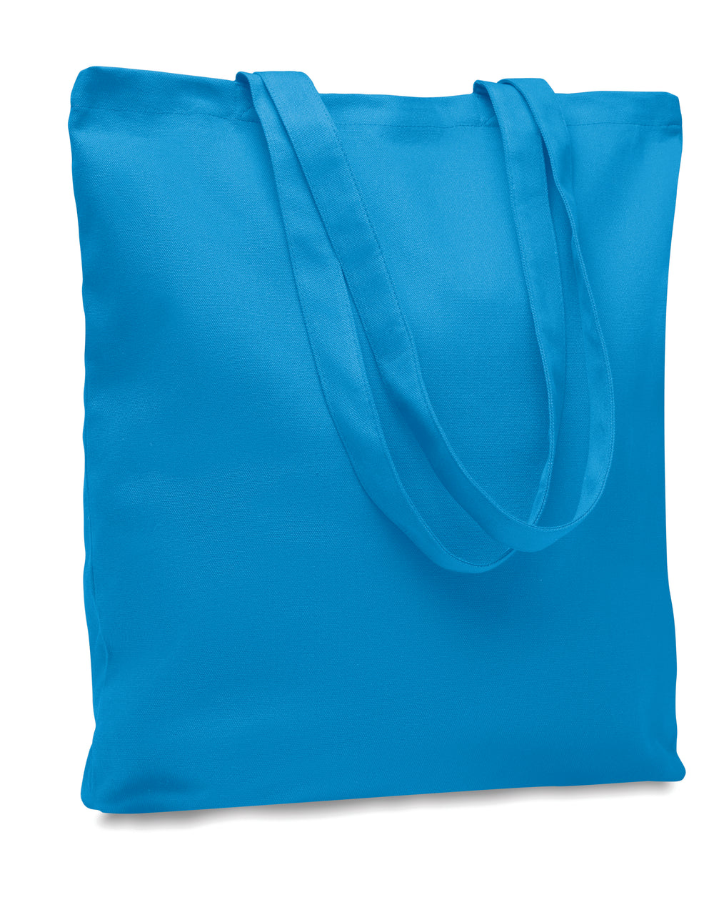 Stevige canvas boodschappentas Rassa Coloured in turquoise
