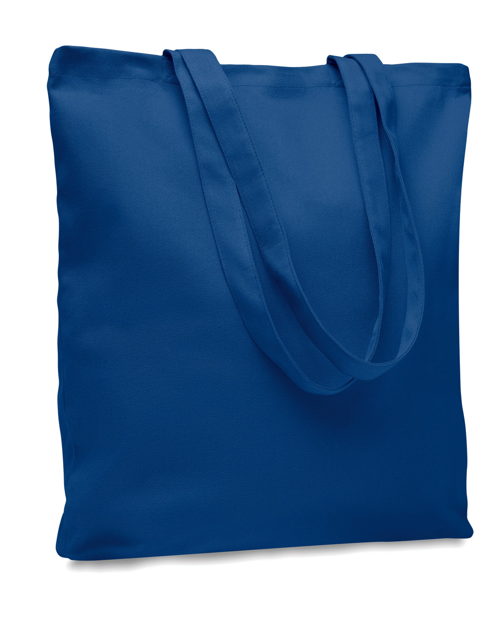 Stevige canvas boodschappentas Rassa Coloured in royal blauw