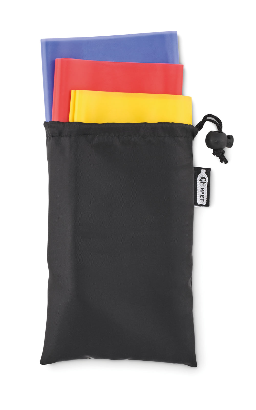 Set van 3 TPE fitness banden Top Fit in zwart