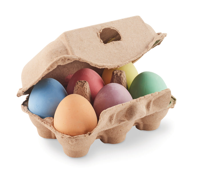 6 krijteieren in doosje bedrukken – Tamago