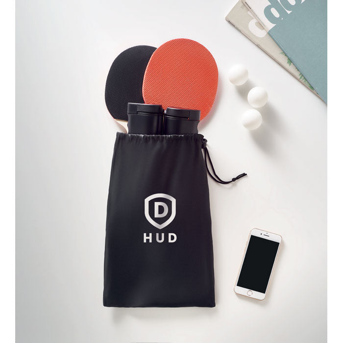 Tafeltennis set Ping Pong met een bedrukking als voorbeeld