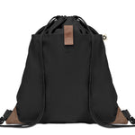 Trekkoord rugzak Panda Bag in zwart