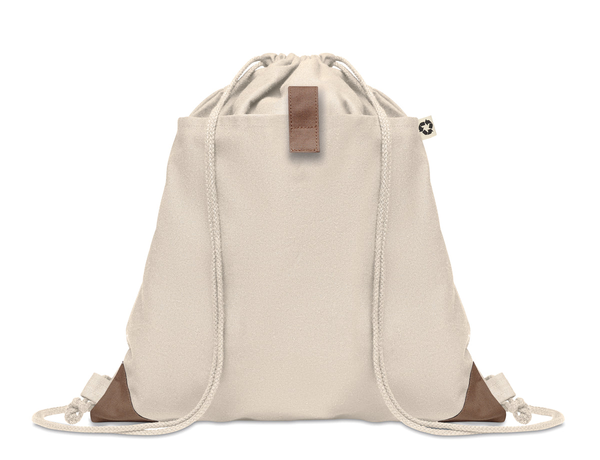 Trekkoord rugzak Panda Bag in beige