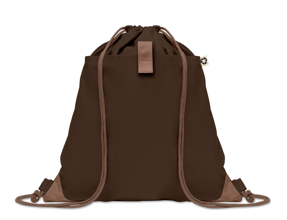 Trekkoord rugzak Panda Bag in chocolade