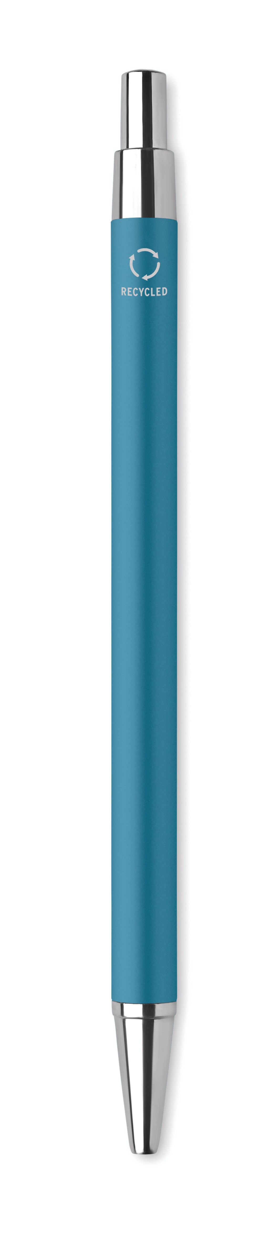 Gerecyclede aluminium balpen Dana in turquoise