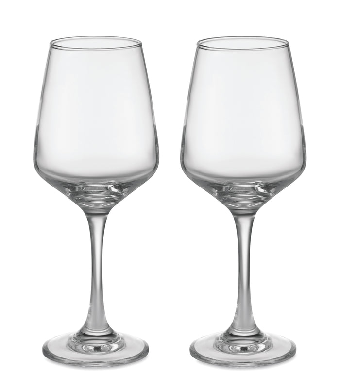 Set van 2 wijnglazen bedrukken – Cheers