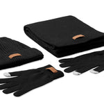 Set van 3 RPET winterartikelen Denali in zwart