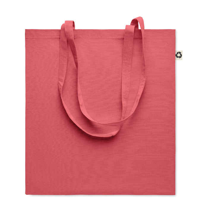 Boodschappentas recycled katoen Zoco Colour in rood
