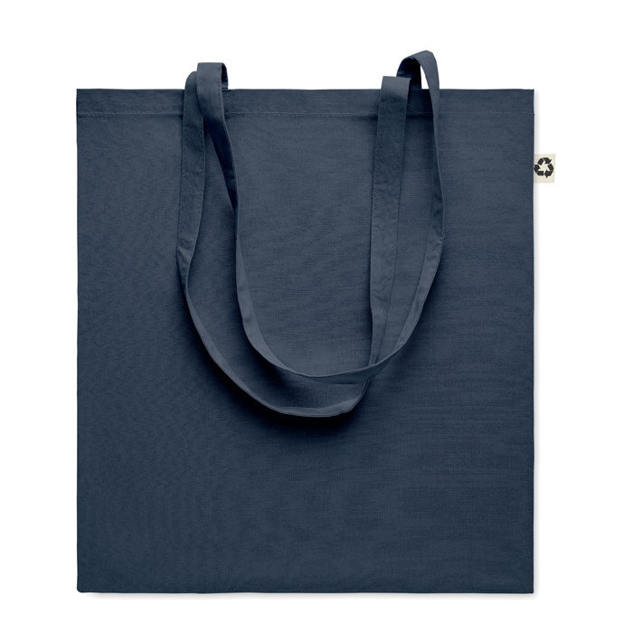 Boodschappentas recycled katoen Zoco Colour in marineblauw