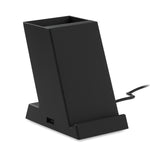 Draadloze oplader 15W in ABS Block in zwart