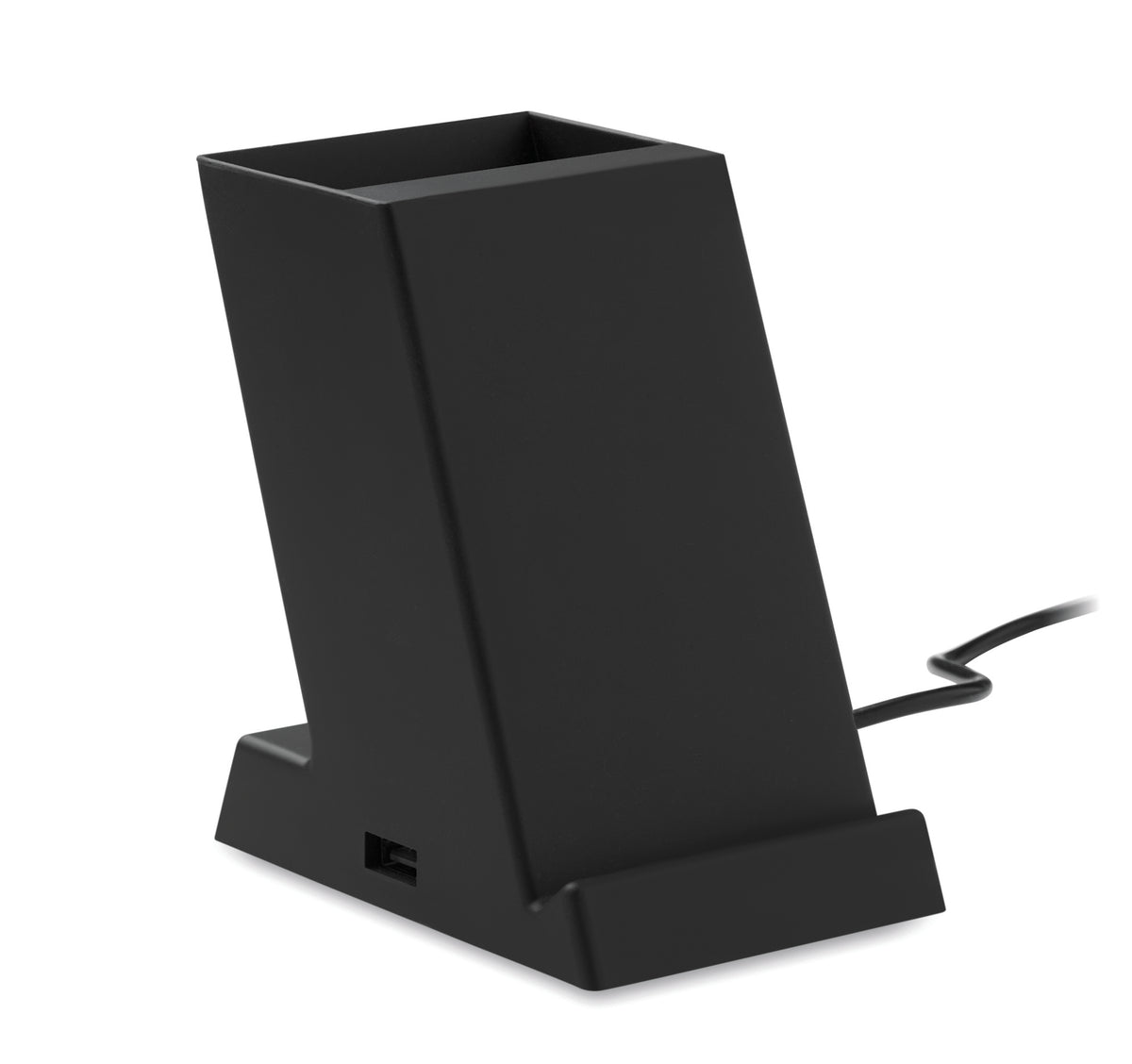 Draadloze oplader 15W in ABS Block in zwart