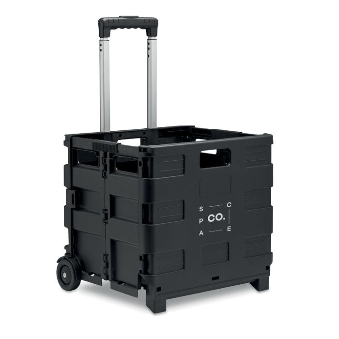Opvouwbare boodschappentrolley Carro met een bedrukking als voorbeeld