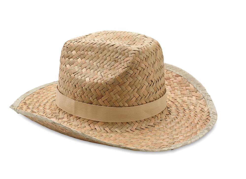 Cowboyhoed van stro Texas in beige