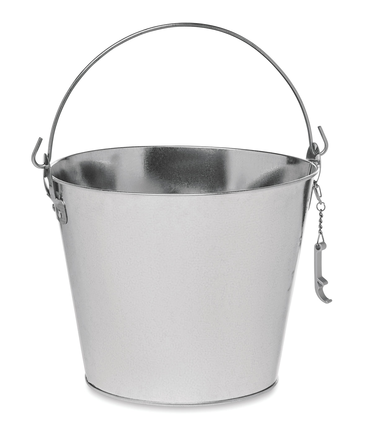 Metalen bieremmer 4 l Bucky in mat zilver