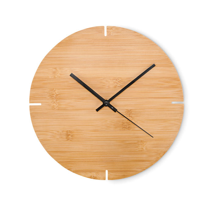Ronde bamboe wandklok bedrukken – Esfere