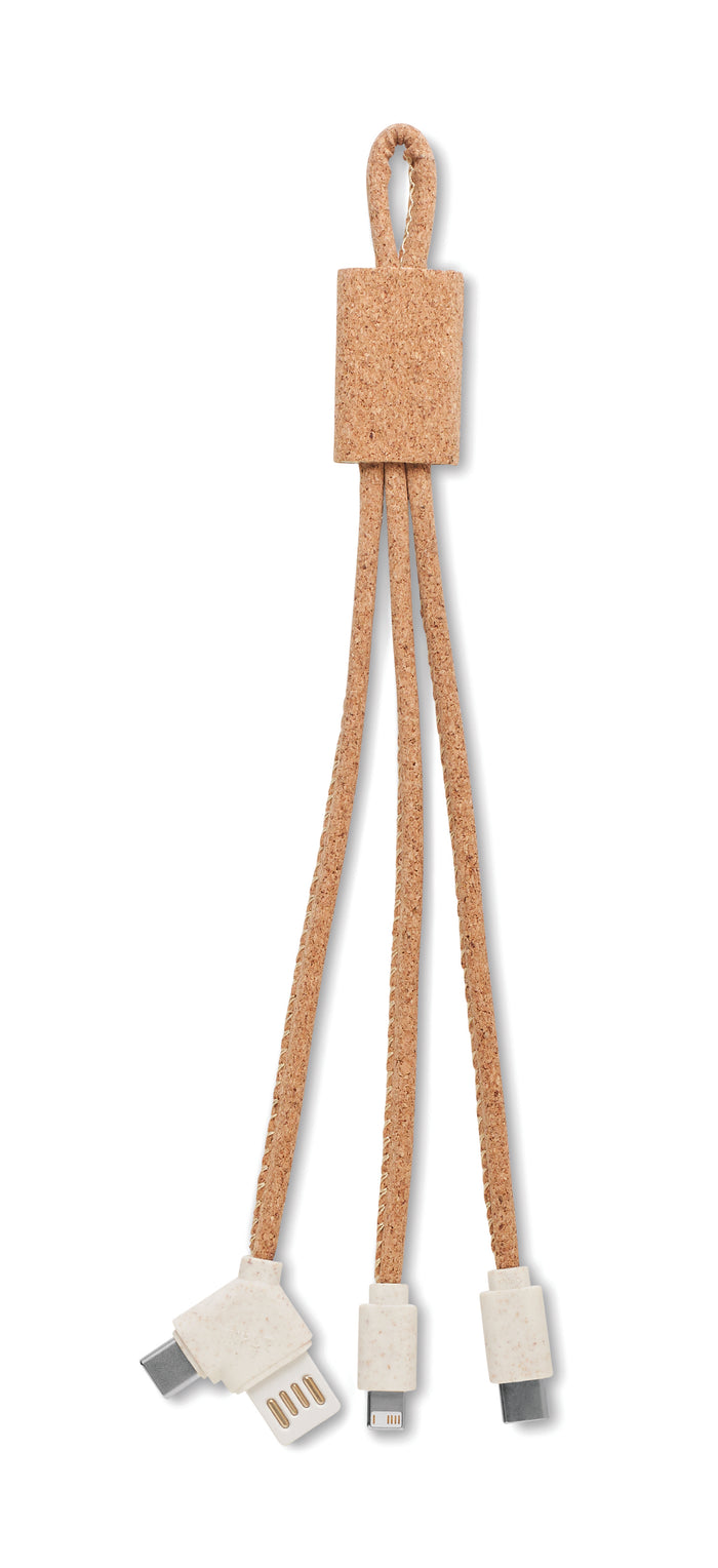 Kurken 3 in 1 oplaadkabel bedrukken – Cabie