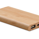 Bamboe powerbank 4000 mAh Arenapower C in hout
