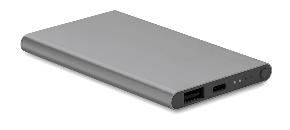 4000 mAh Power Bank Type C Powerflat C in titanium
