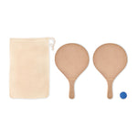 Strand tennisset Raquet in hout
