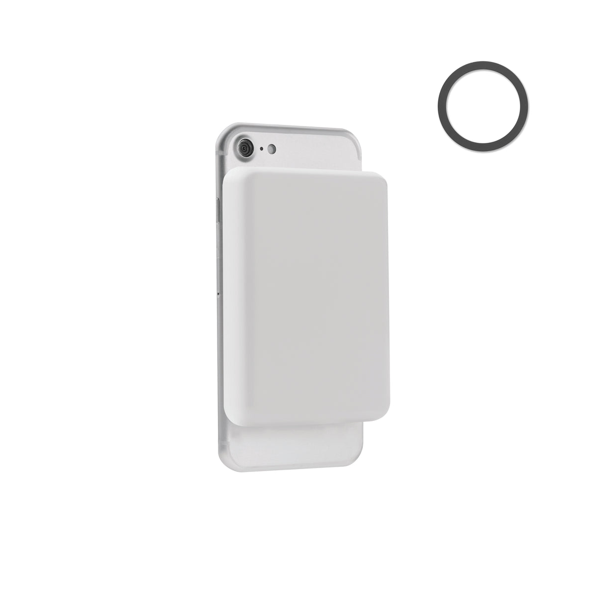 Magnetische lader 15W Doubletic in wit