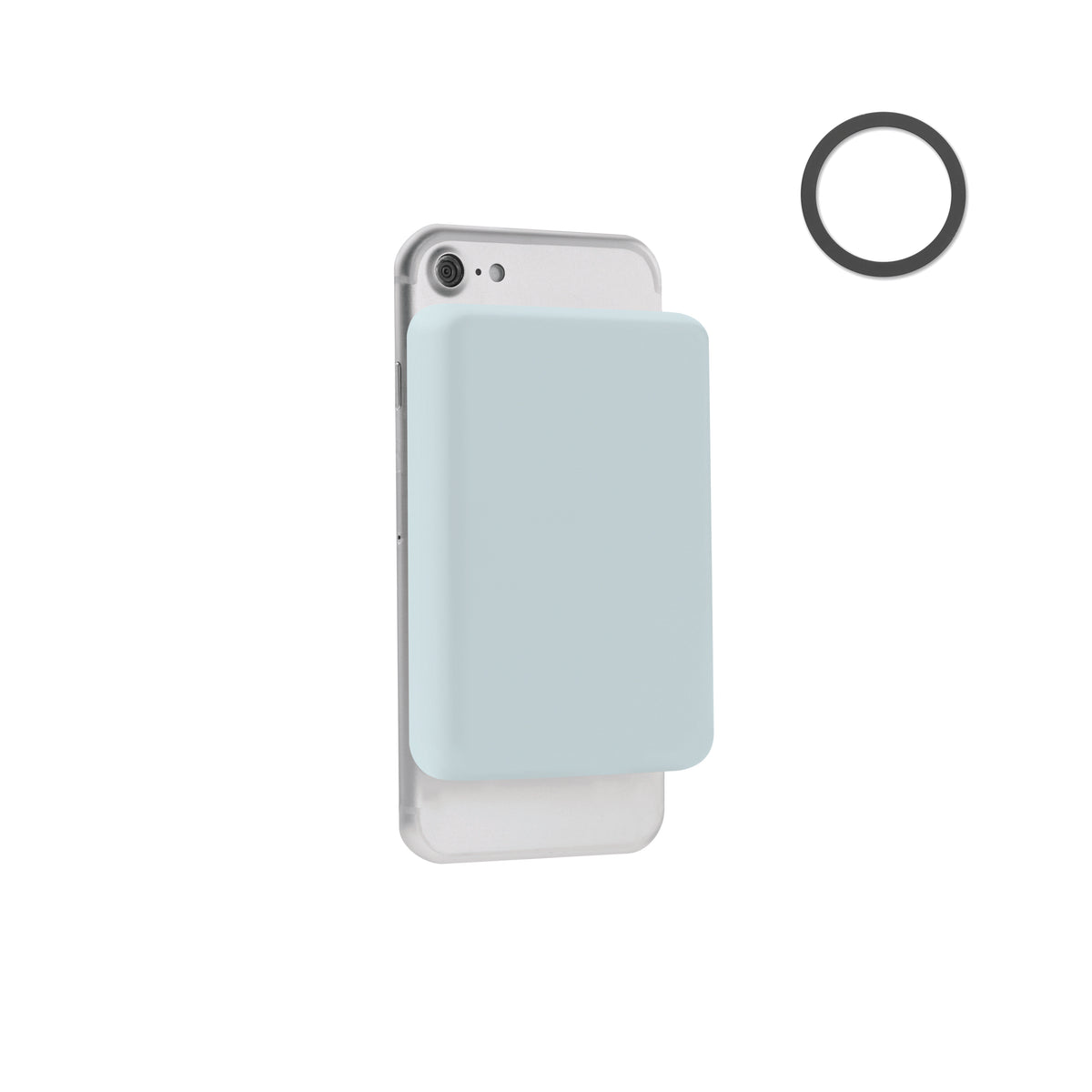 Magnetische lader 15W Doubletic in babyblauw