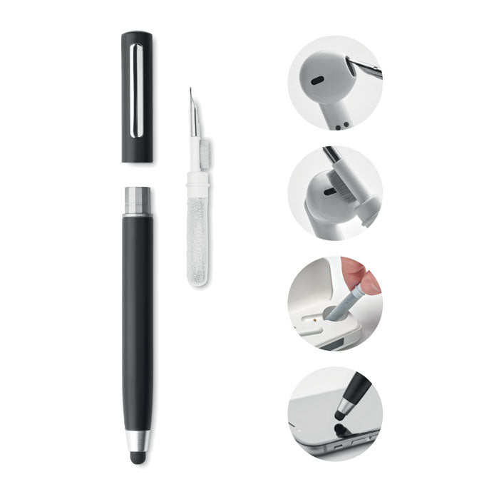 Stylus pen TWS schoonmaakset Cleanpen in zwart
