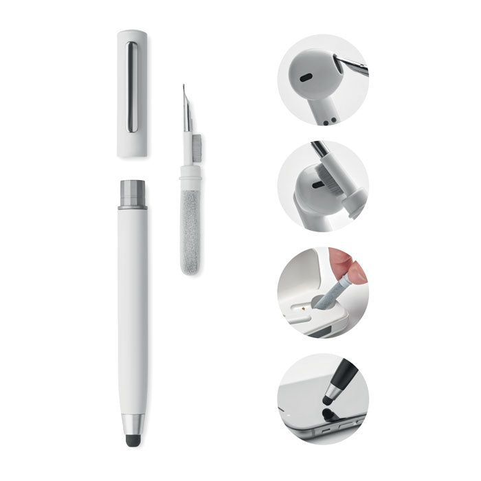 Stylus pen TWS schoonmaakset Cleanpen in wit