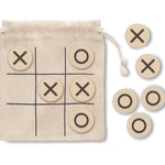 Houten boter-kaas-en-eieren Topos in beige