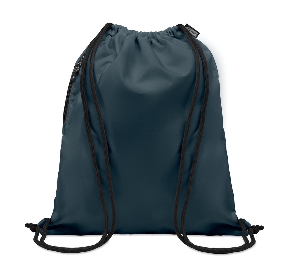 Grote rugzak met koord RPET Night in marineblauw