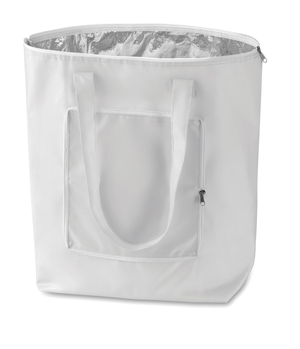 Koeltas van 210T nylon Plicool in wit