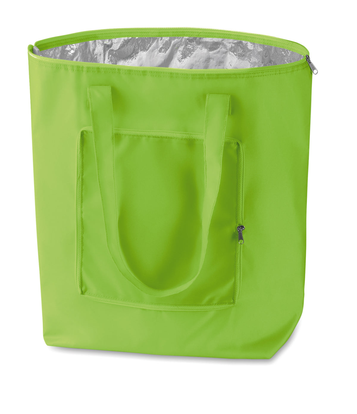 Koeltas van 210T nylon Plicool in limoen