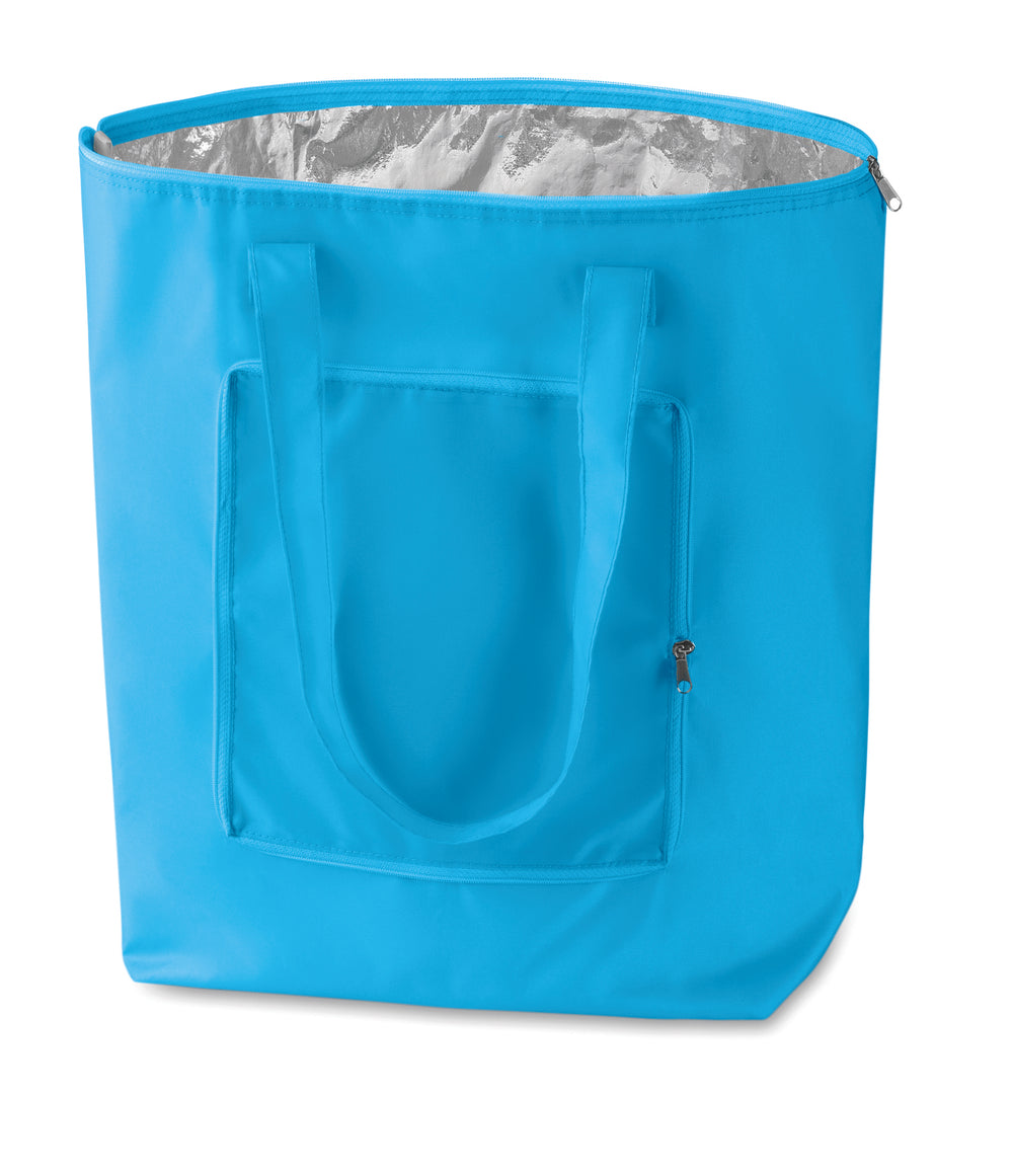 Koeltas van 210T nylon Plicool in babyblauw