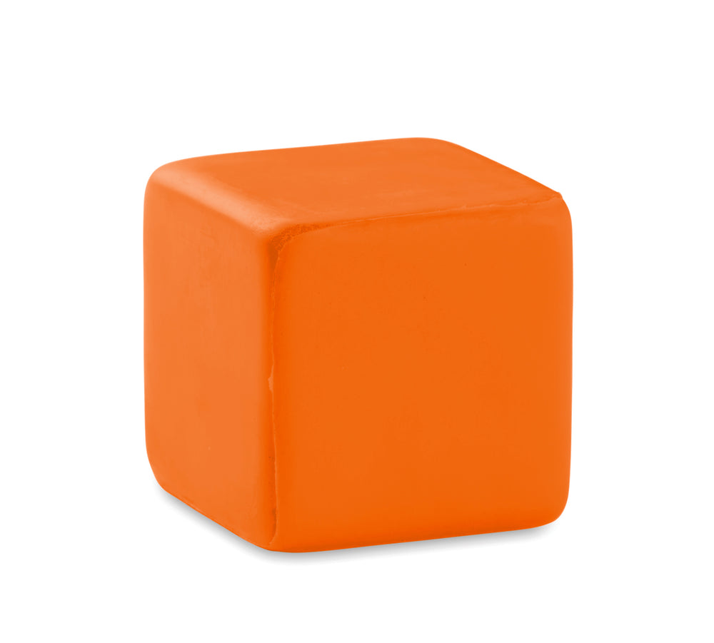 Anti-stress vierkant Squarax in oranje