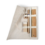 Bureauset van jute en katoen Ecoset in beige