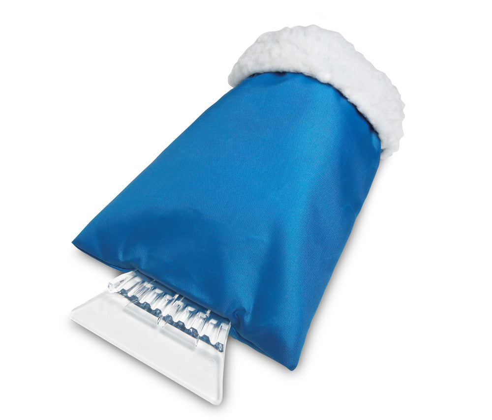 IJskrabber met handschoen Warmix in blauw